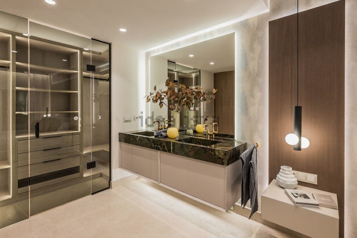 Flat for sale frontline beach in Estepona — Bedroom
