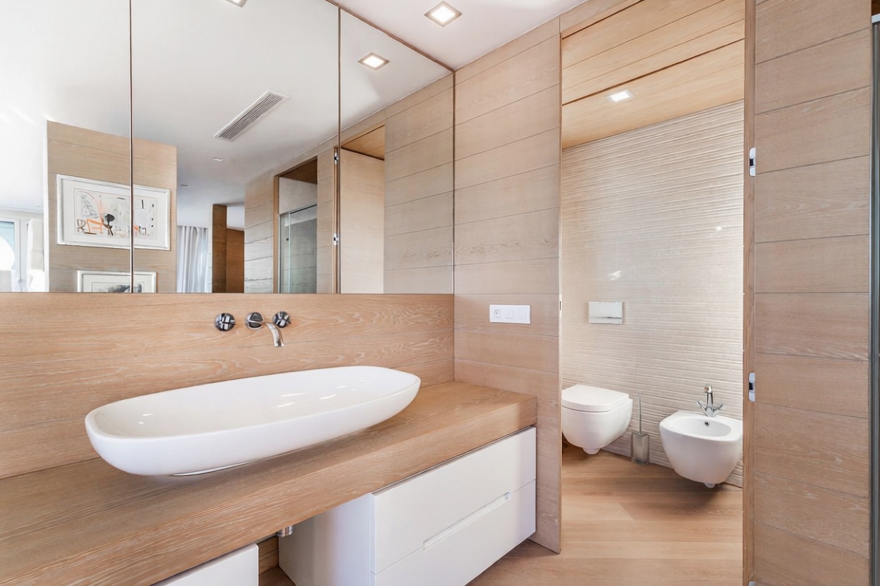 Seafront attic in Marbella — Bathroom