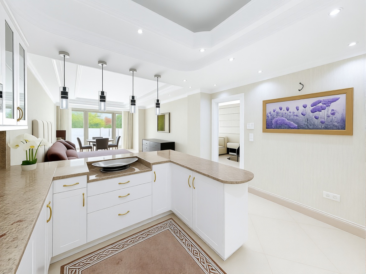 Flat for sale frontline beach in Marbella — Living room