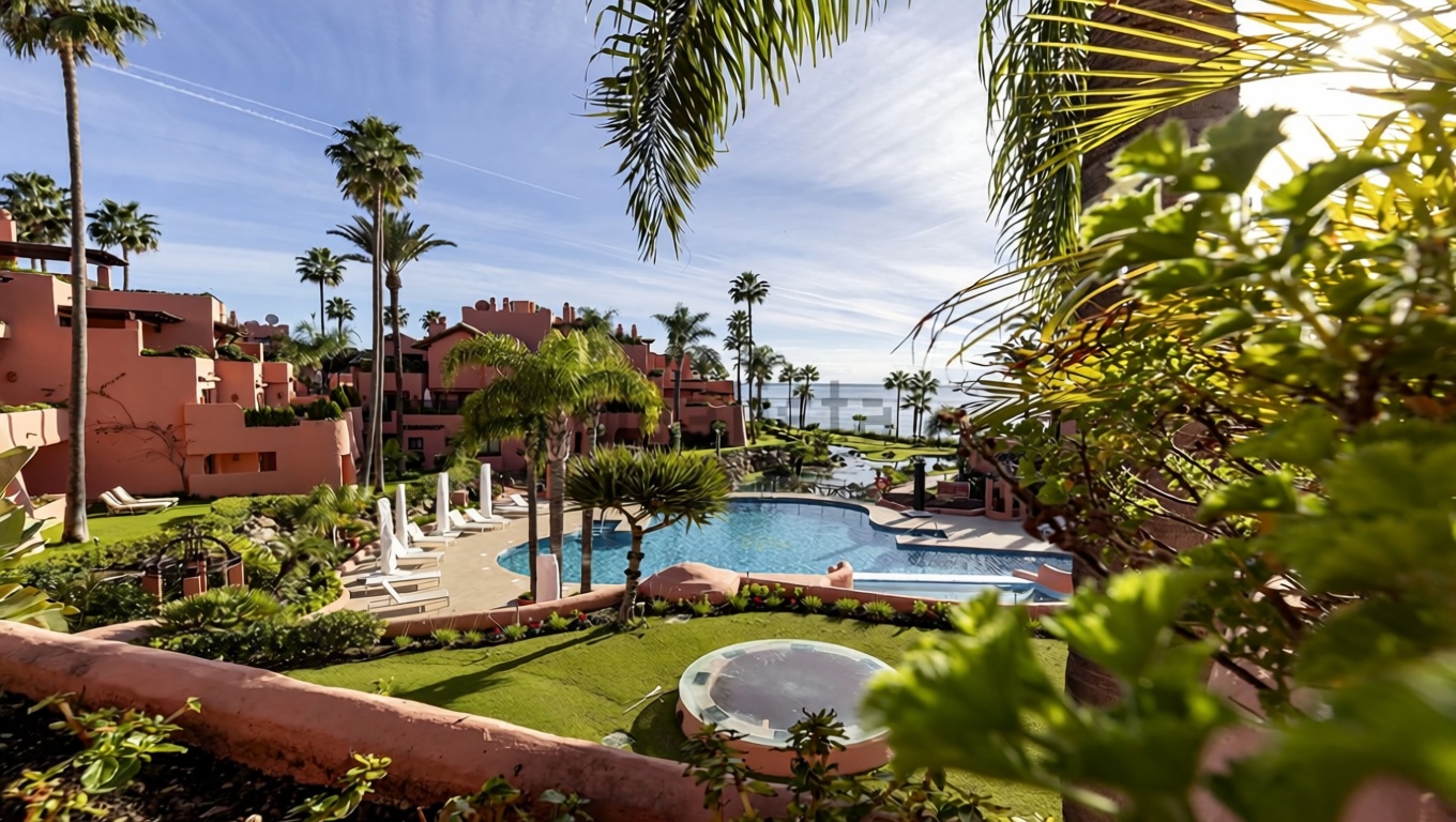 Appartement à vendre pieds dans l'eau à Estepona — Vue mer