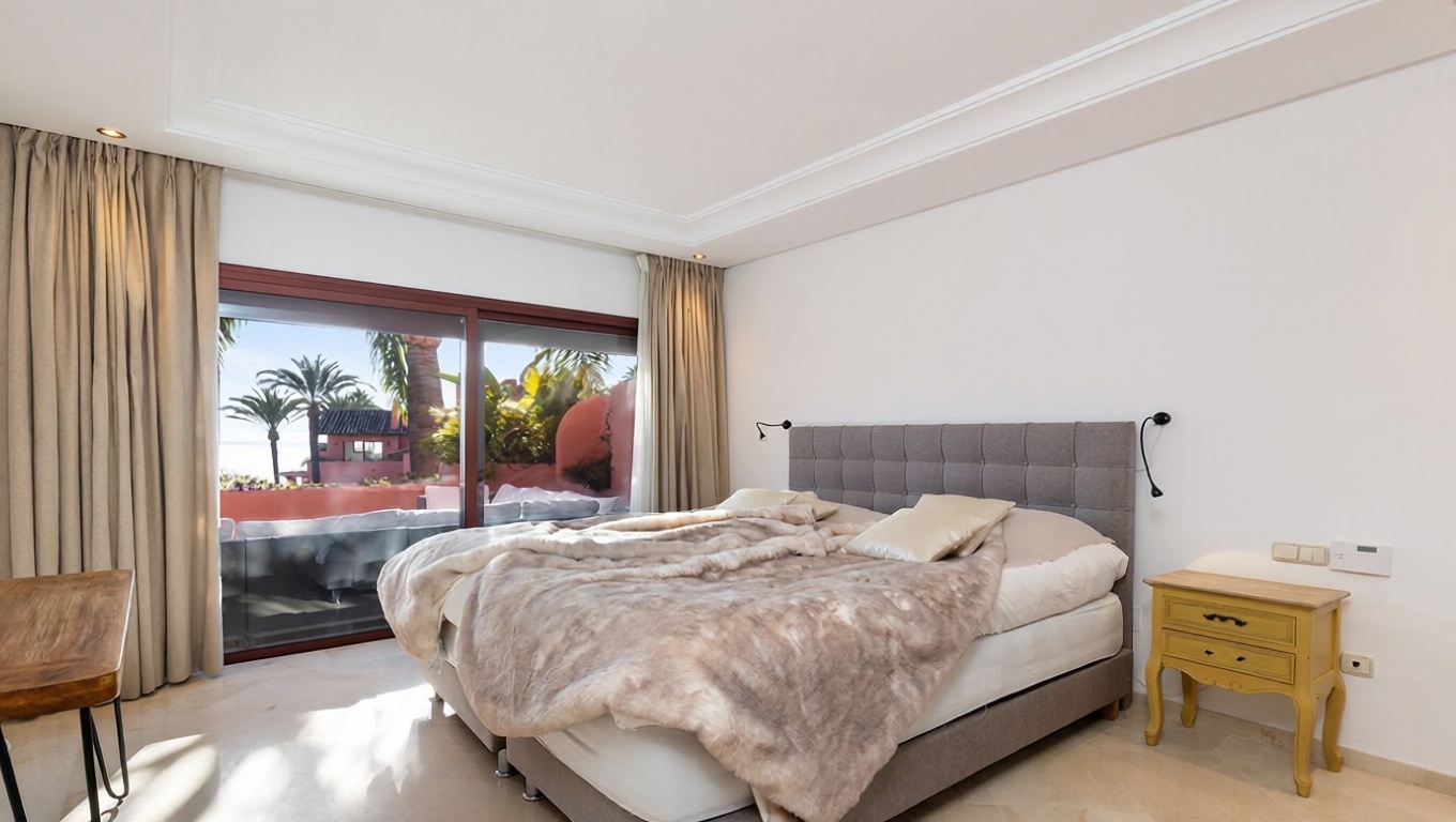 Appartement à vendre pieds dans l'eau à Estepona — Chambre