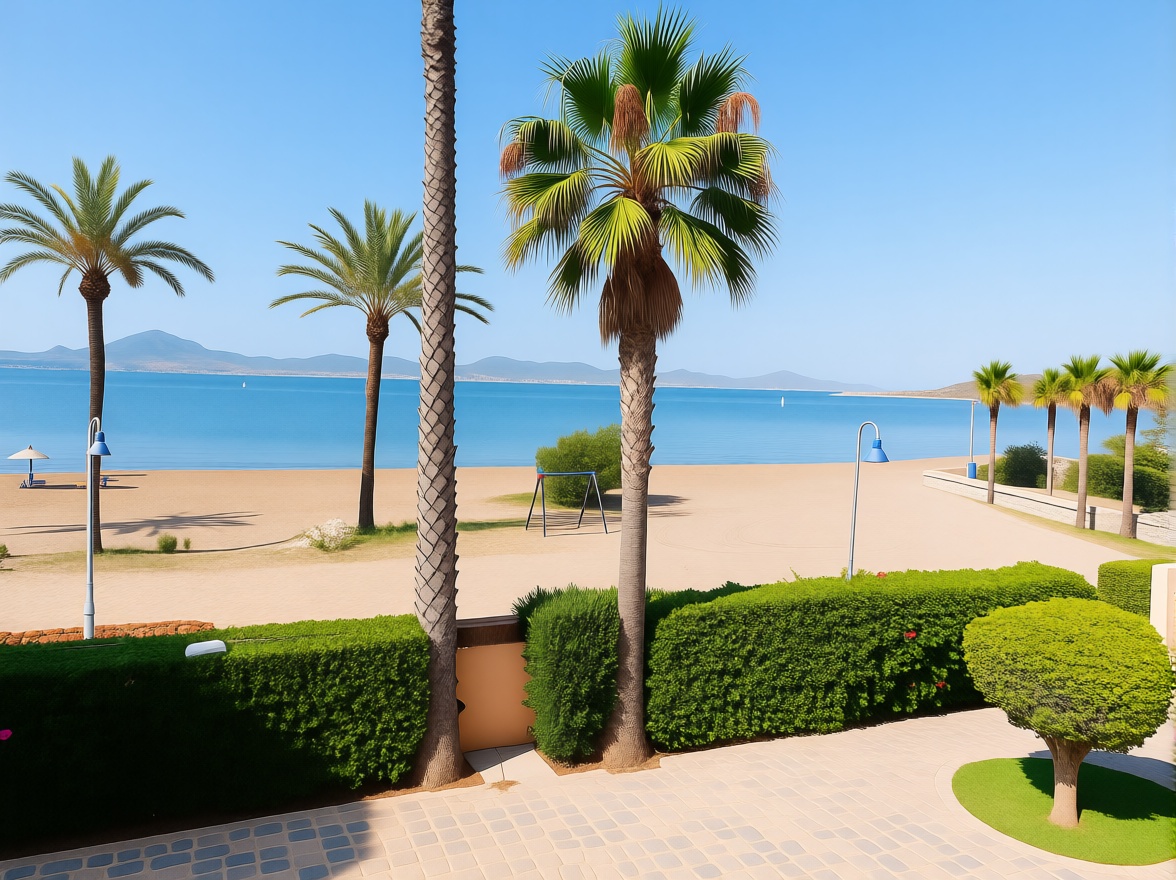 Chalet with direct beach access in La Manga del Mar Menor — Sea view