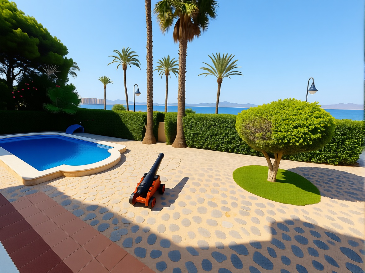 Chalet with direct beach access in La Manga del Mar Menor — Living room