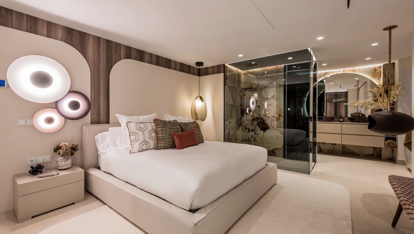 Flat for sale frontline beach in Marbella — Bedroom