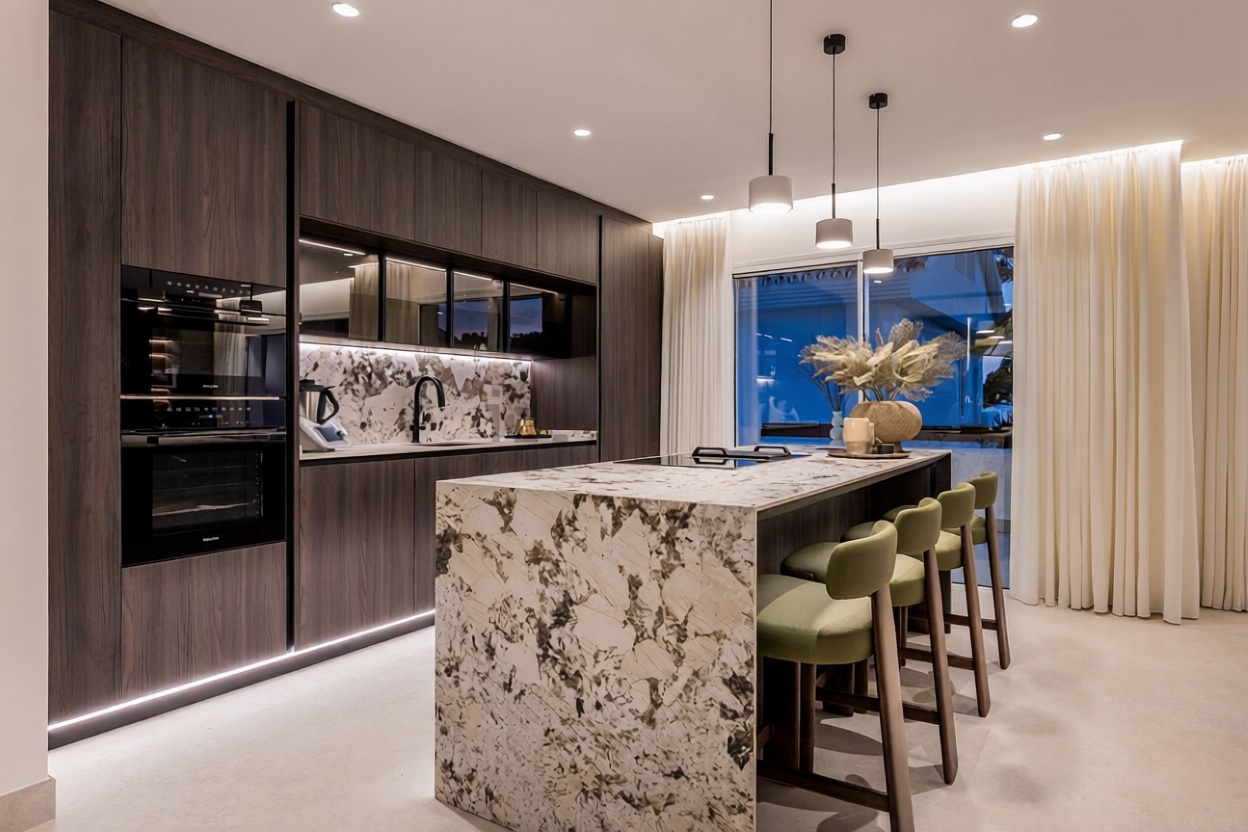 Flat for sale frontline beach in Marbella — Kitchen