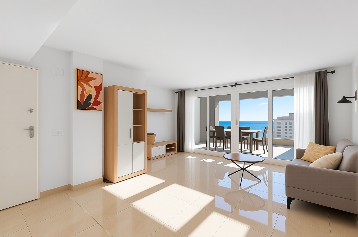 Dachgeschosswohnung zum Verkauf in erster Meereslinie in Torrevieja — Wohnzimmer