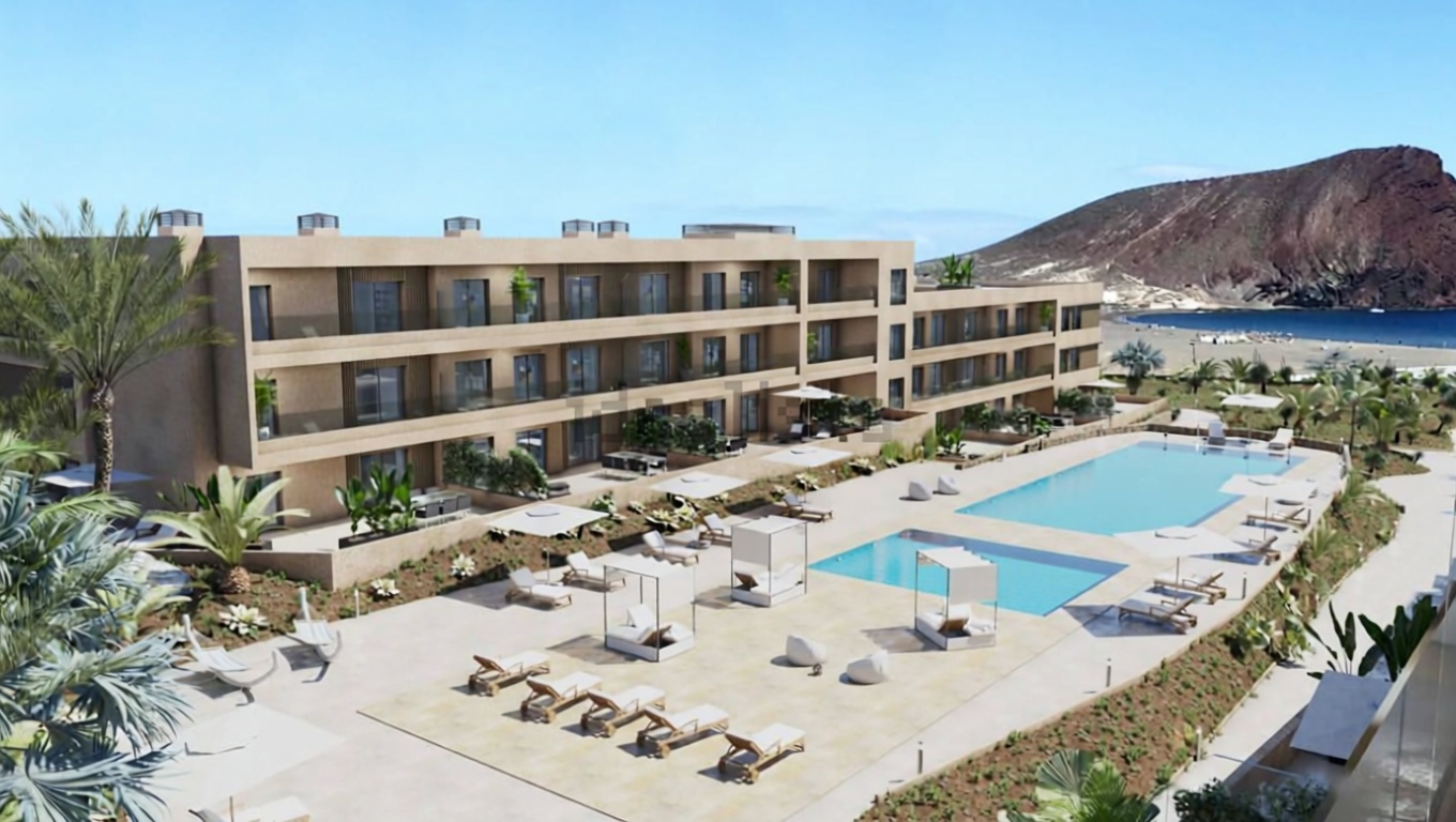 Apartamento à venda pé na areia em Los Barrios — Vista mar