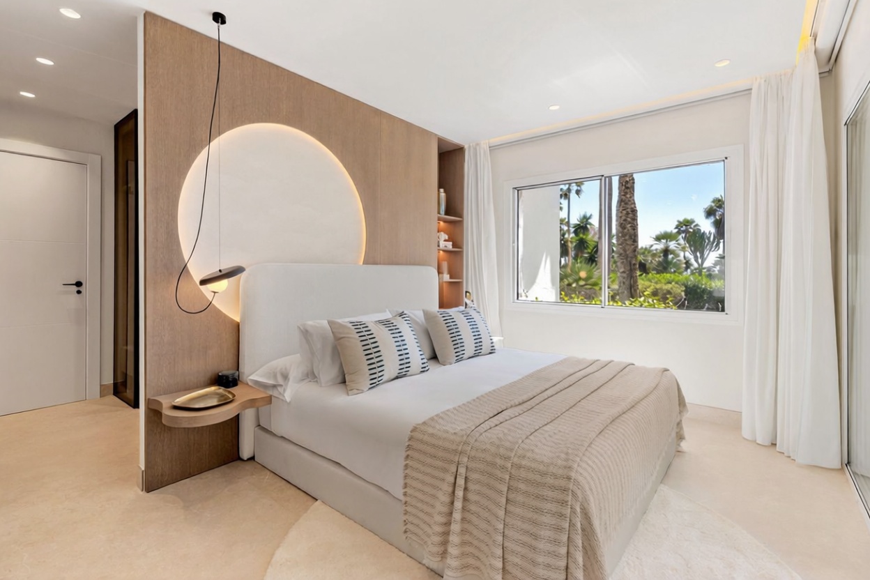 Villa à vendre avec accès direct à la plage à Estepona — Chambre