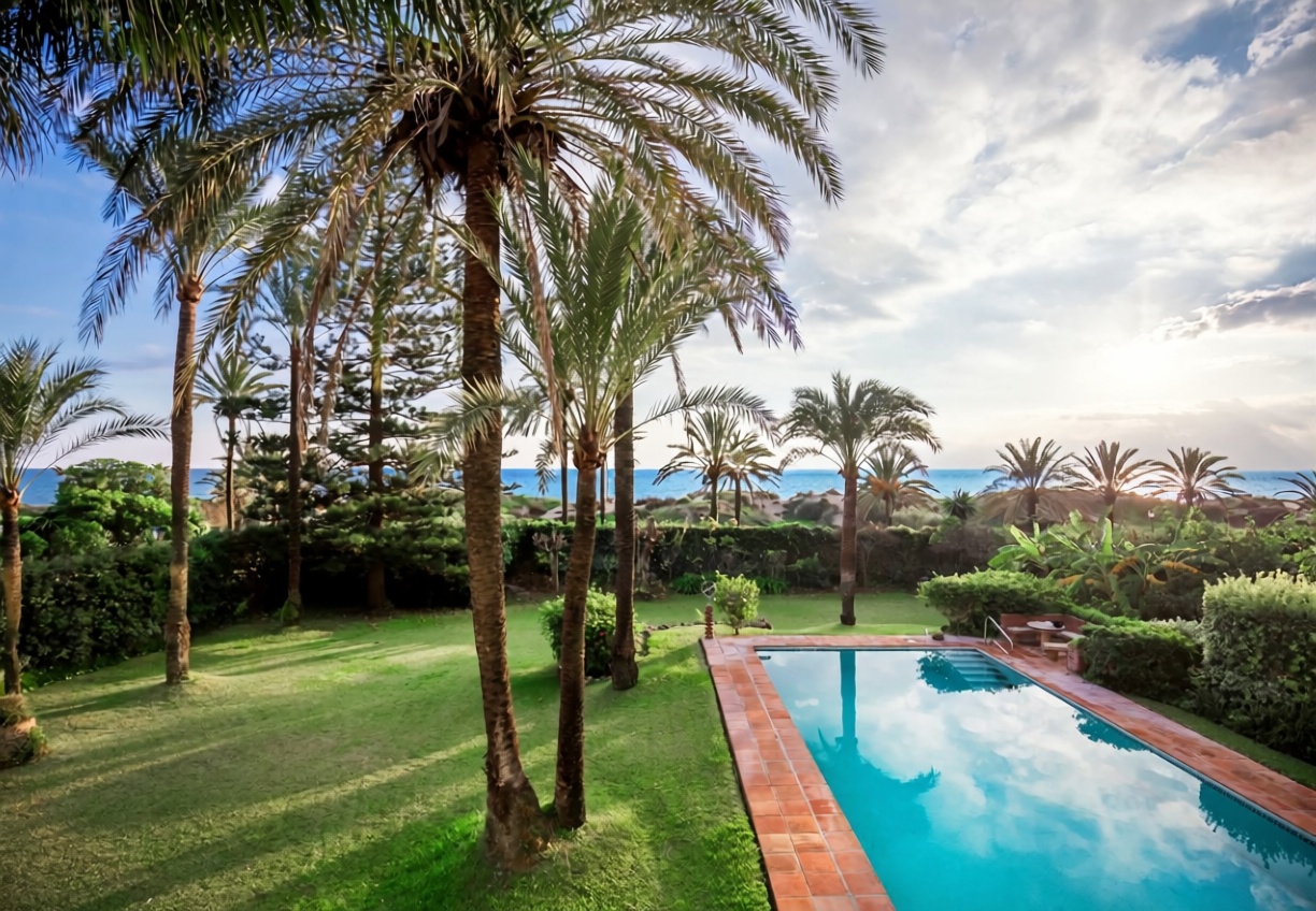 Chalet en venta con acceso directo a la playa en Marbella