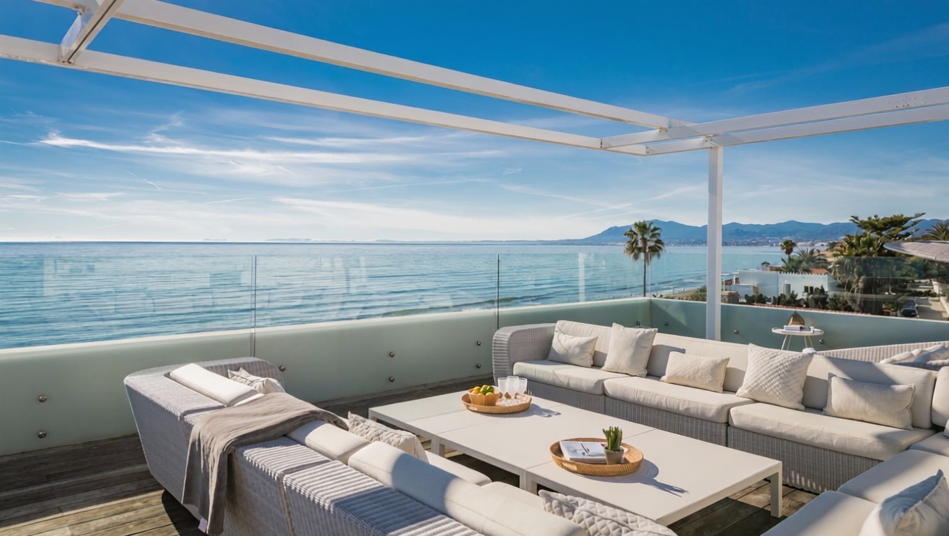 Chalet en venta con acceso directo a la playa en Marbella