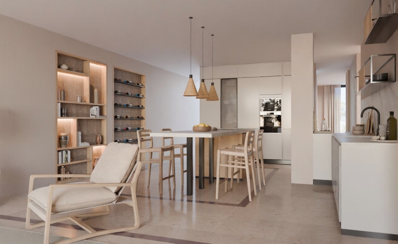 Flat for sale frontline beach in Marbella — Kitchen