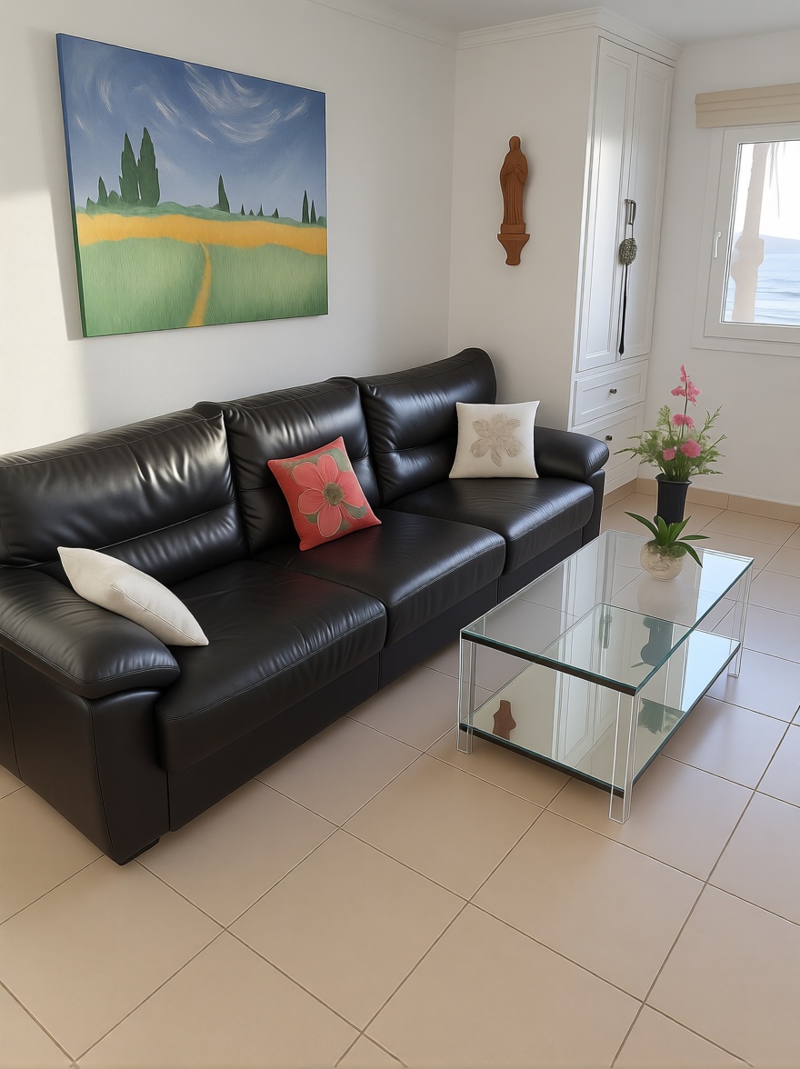 Wohnung zum Verkauf in direkter Strandlage in San Bartolomé de Tirajana — Wohnzimmer