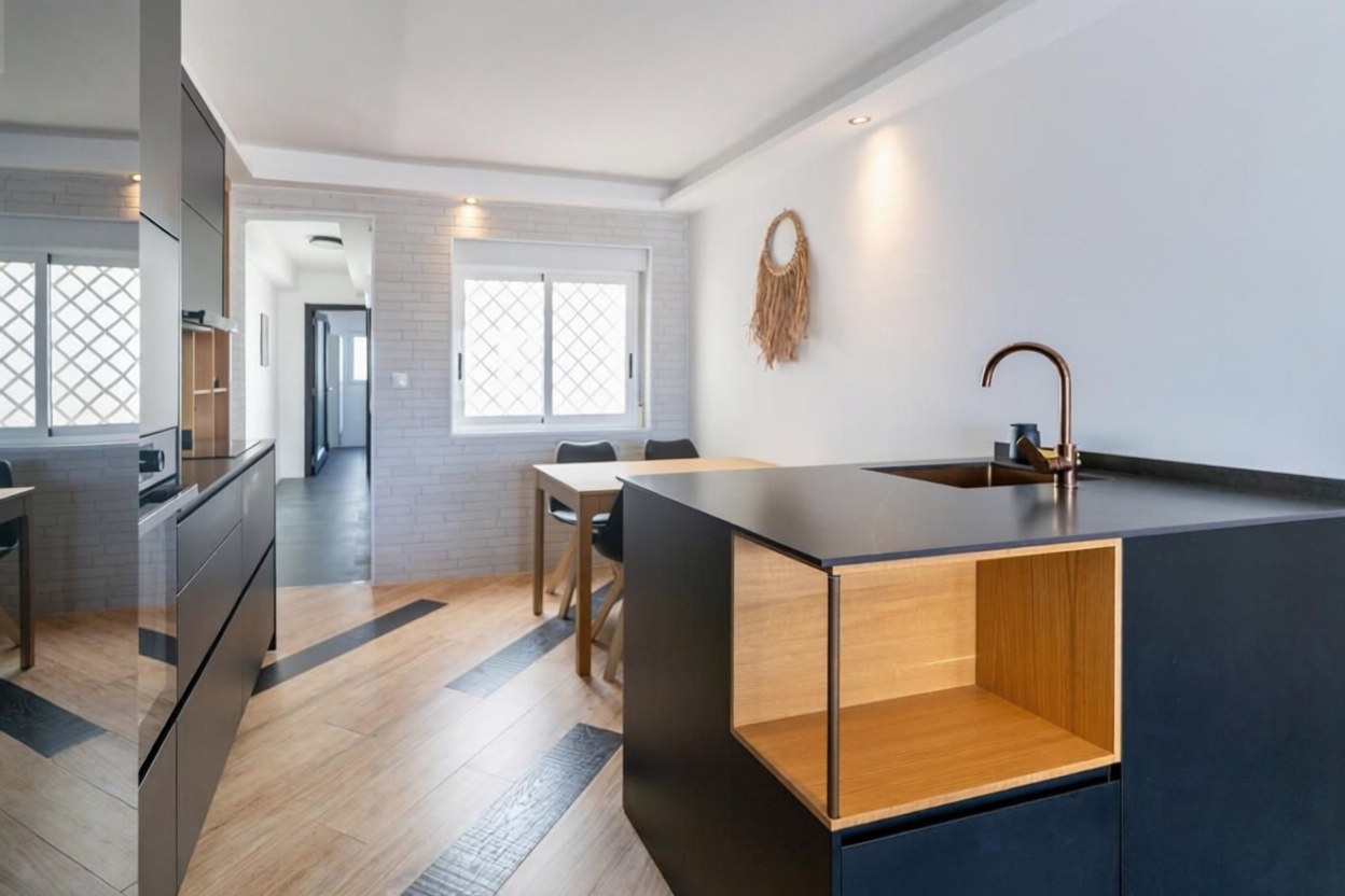 Wohnung in erste Strandlinie in Santa Pola — Küche