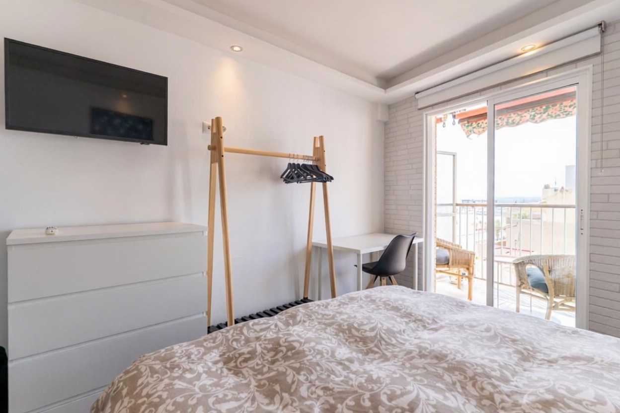 Wohnung in erste Strandlinie in Santa Pola — Schlafzimmer