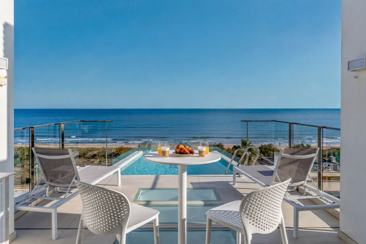 Piso en venta en primera línea de playa en Oliva