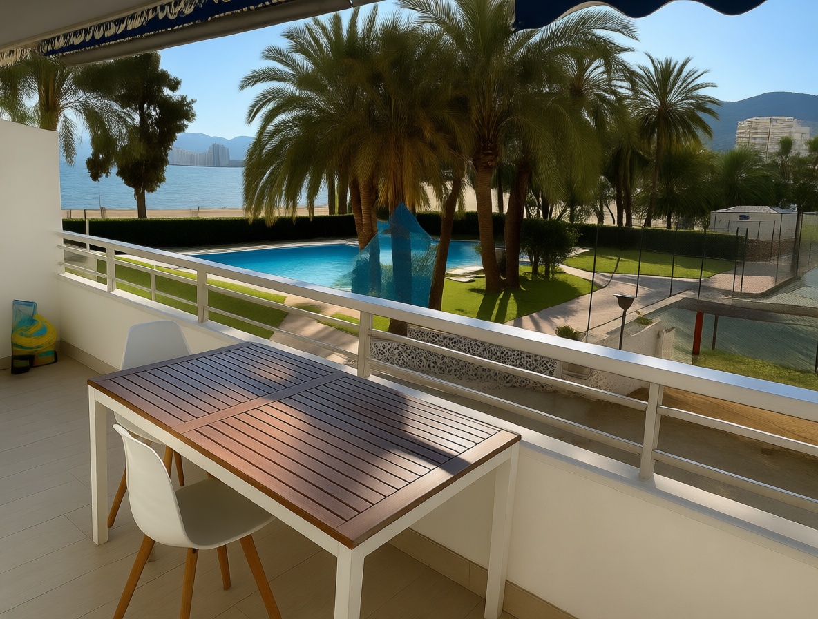 Appartement à vendre pieds dans l'eau à Cullera — Terrasse mer
