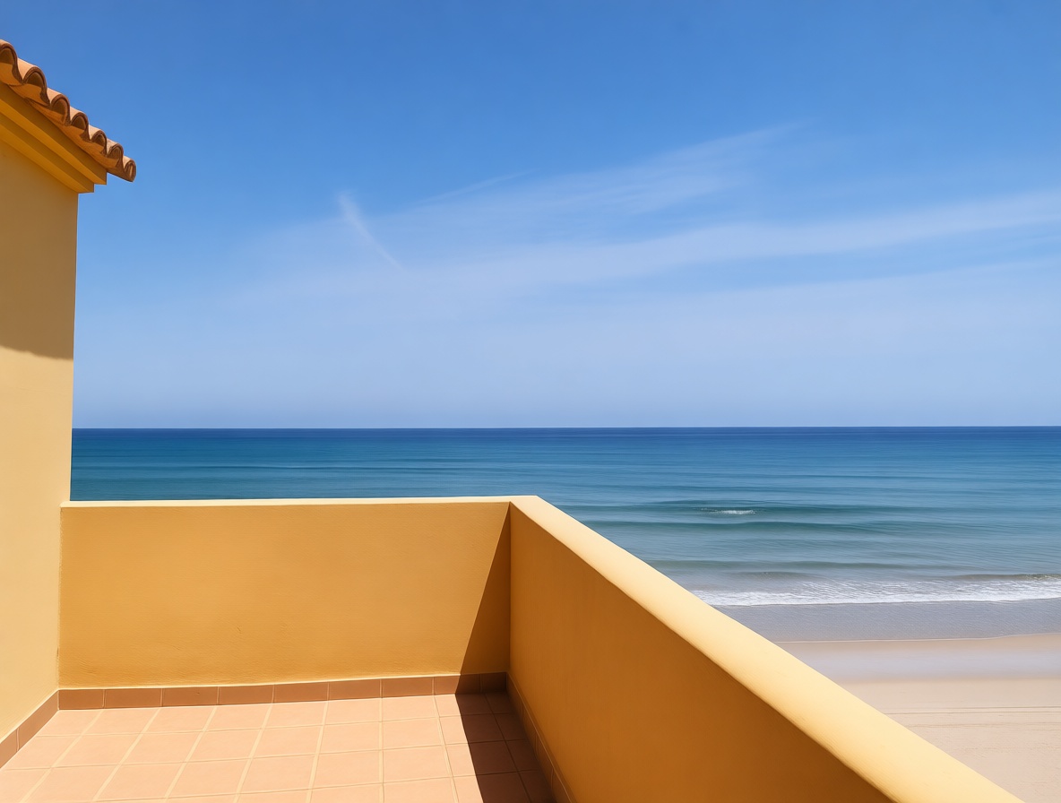 Chalet à vendre avec accès direct à la plage à Sueca — Terrasse mer