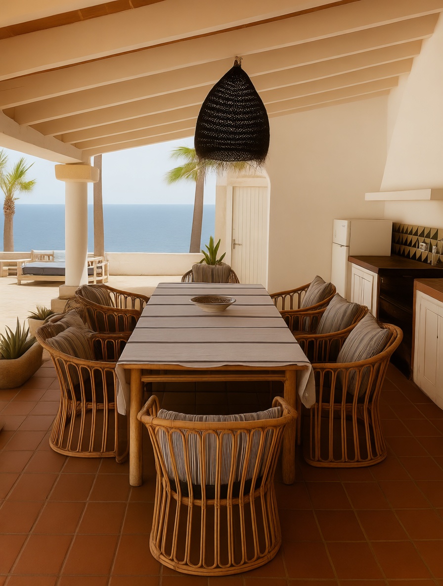 Chalet à vendre avec accès direct à la plage à Santanyí — Terrasse mer