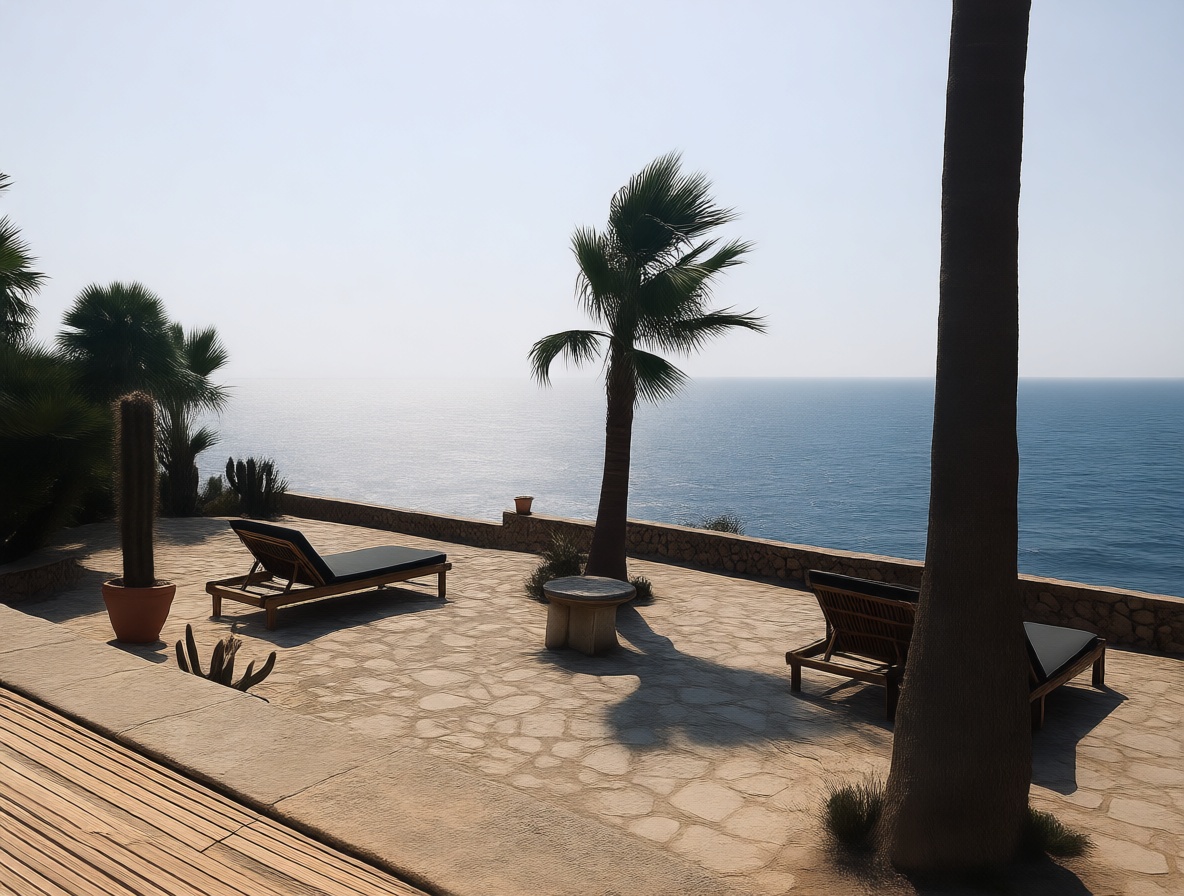 Chalet à vendre avec accès direct à la plage à Santanyí — Terrasse mer