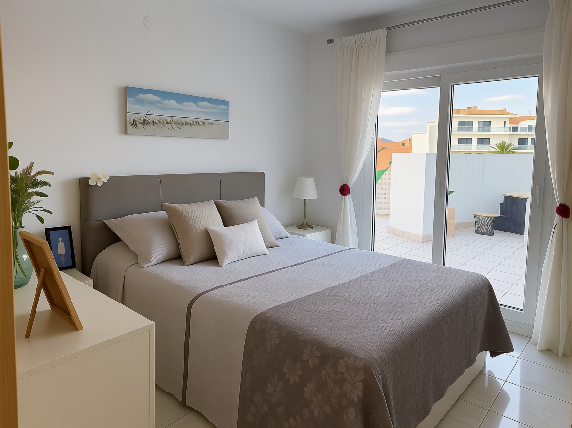 Ático em primeira linha de mar em Roquetas de Mar — Quarto