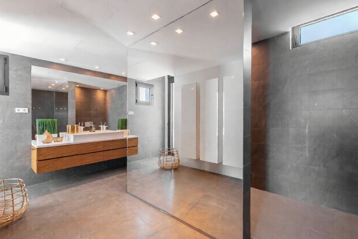 Chalet for sale with direct beach access in Marbella — Bathroom