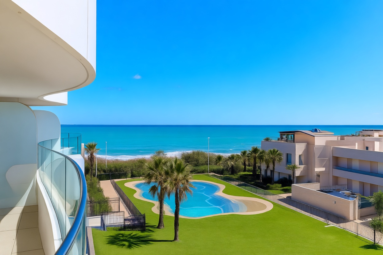Flat for sale frontline beach in València — Sea terrace