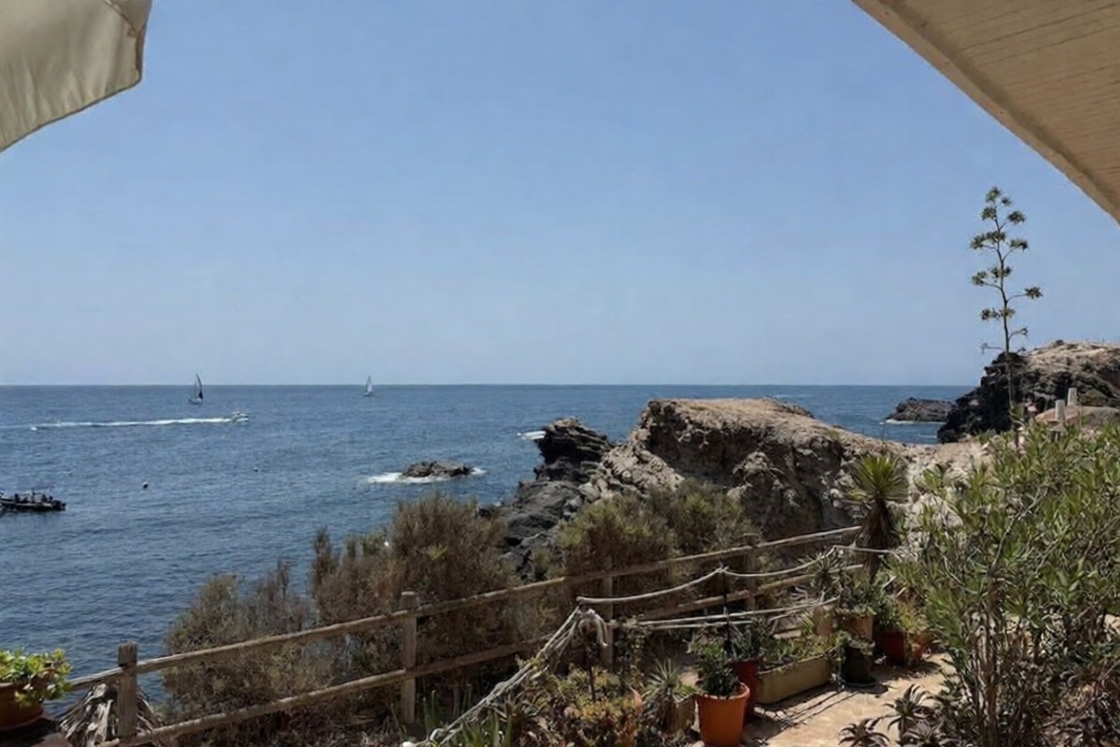 Chalet com acesso direto à praia em Cartagena — Vista mar
