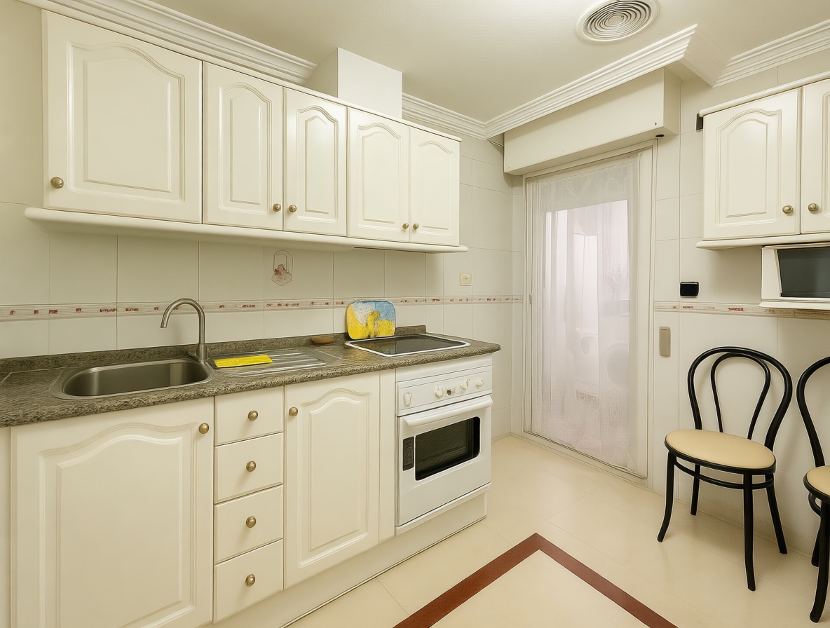 Appartement en première ligne de plage à Torrevieja — Cuisine