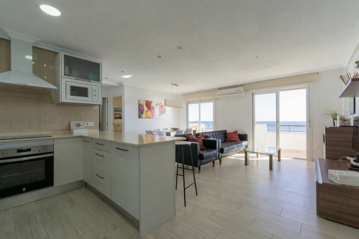 Wohnung in erste Strandlinie in Pilar de la Horadada — Wohnzimmer