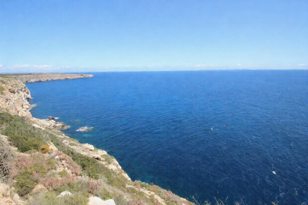 Finca en venta con acceso directo a la playa en Llucmajor — Vista mar