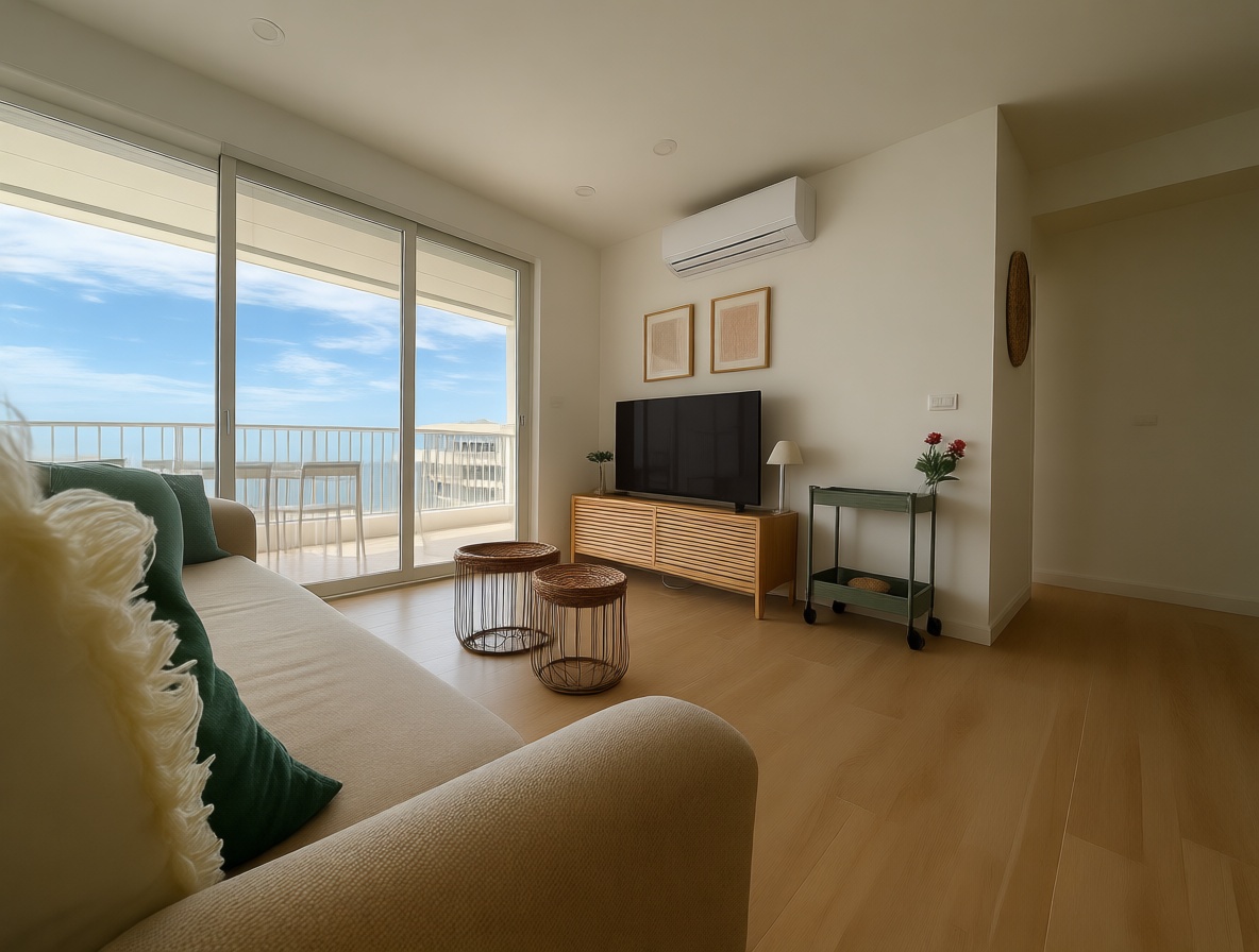 Flat for sale frontline beach in Calpe — Living room