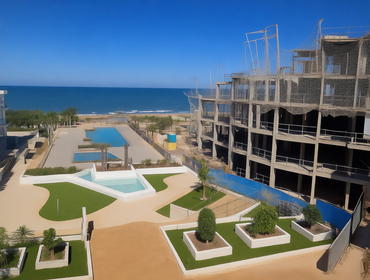 Duplex for sale frontline beach in Denia — Sea view