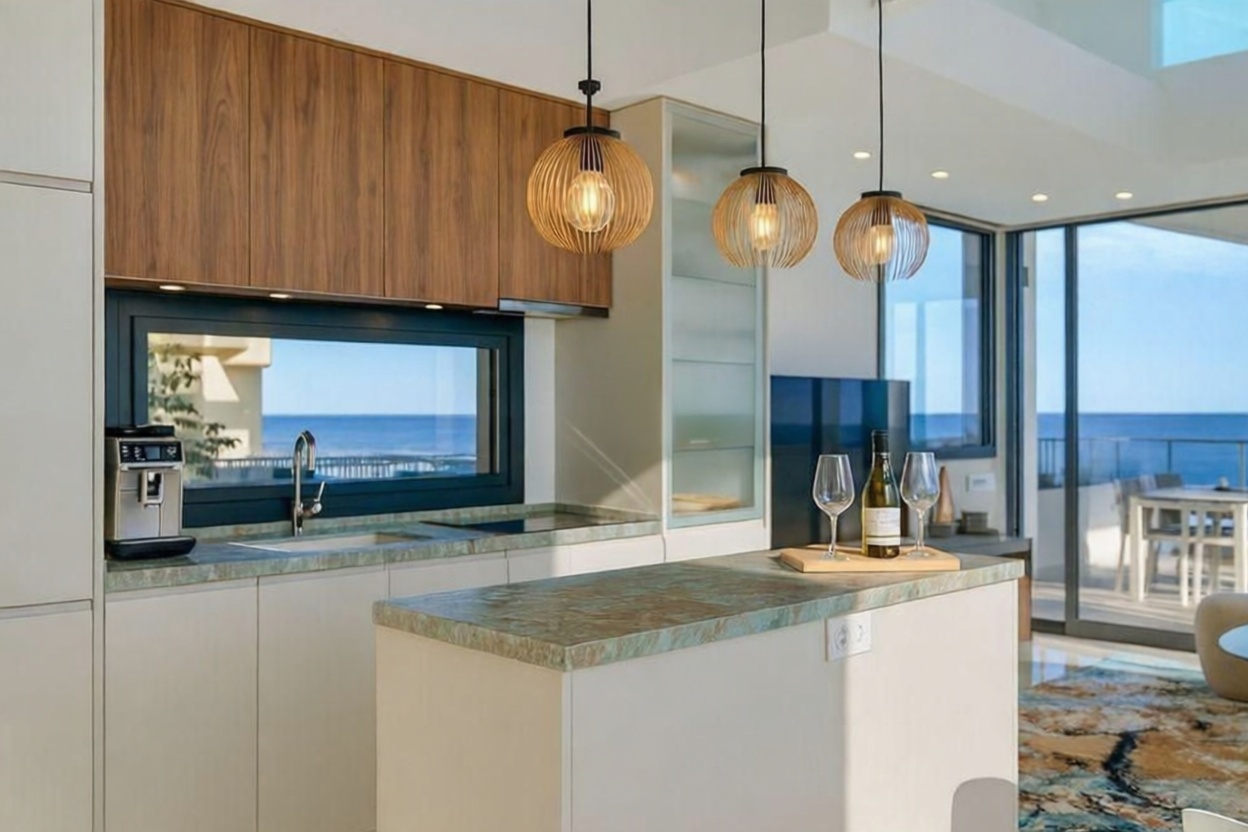 Duplex for sale frontline beach in Oliva — Kitchen