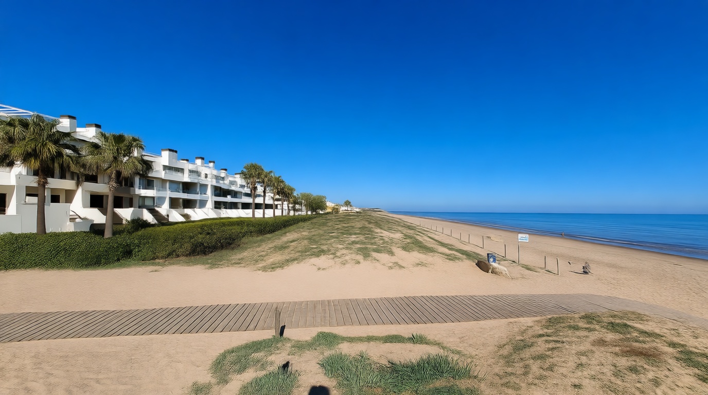 Attic for sale seafront in Oliva — Sea view