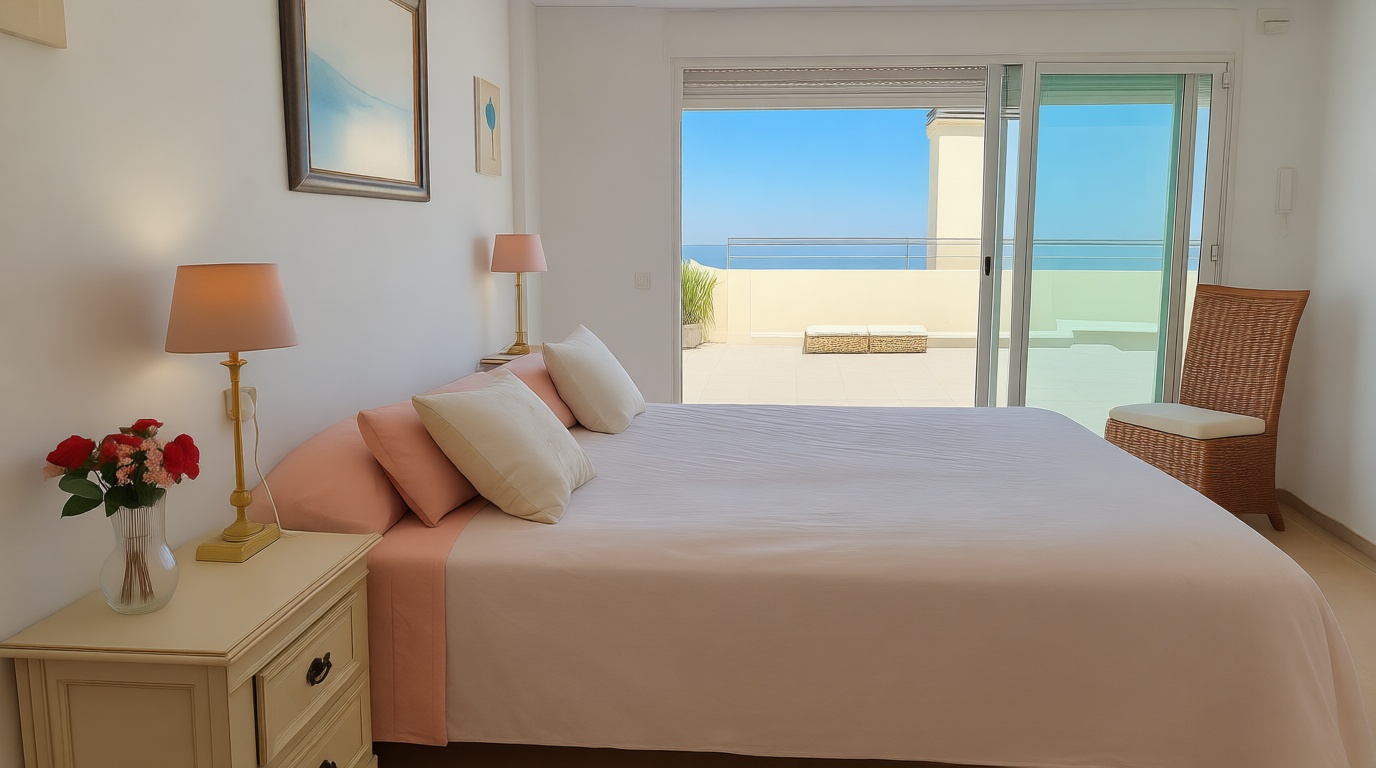 Attic for sale seafront in Oliva — Bedroom