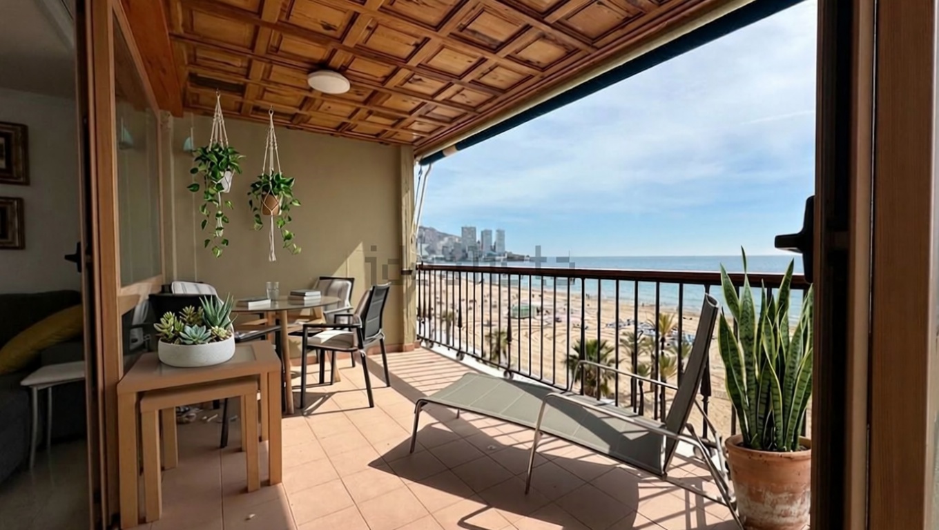 Piso en primera línea de playa en Benidorm