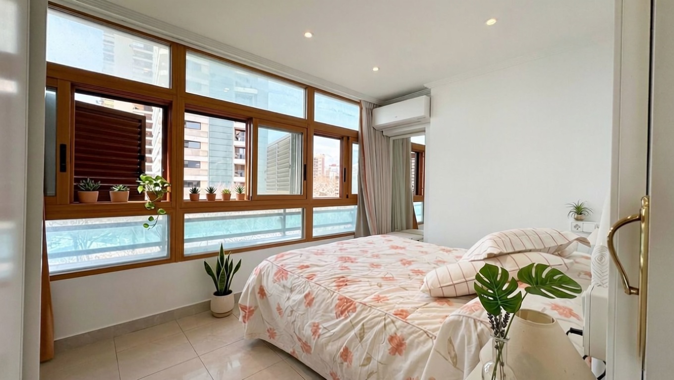 Flat in Primera Línea de Playa in Benidorm — Bedroom
