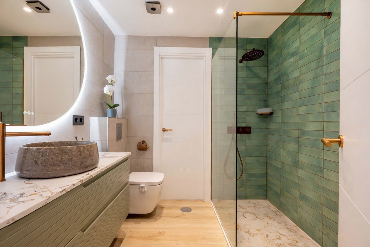 Piso en venta en primera línea de playa en Mijas — Baño