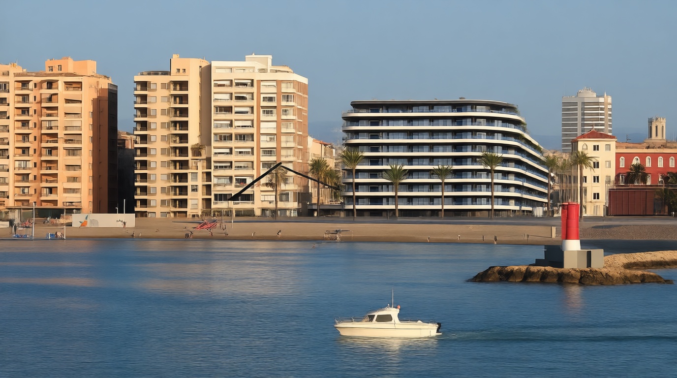 Piso en venta en primera línea de playa en Benicarló — Vista mar