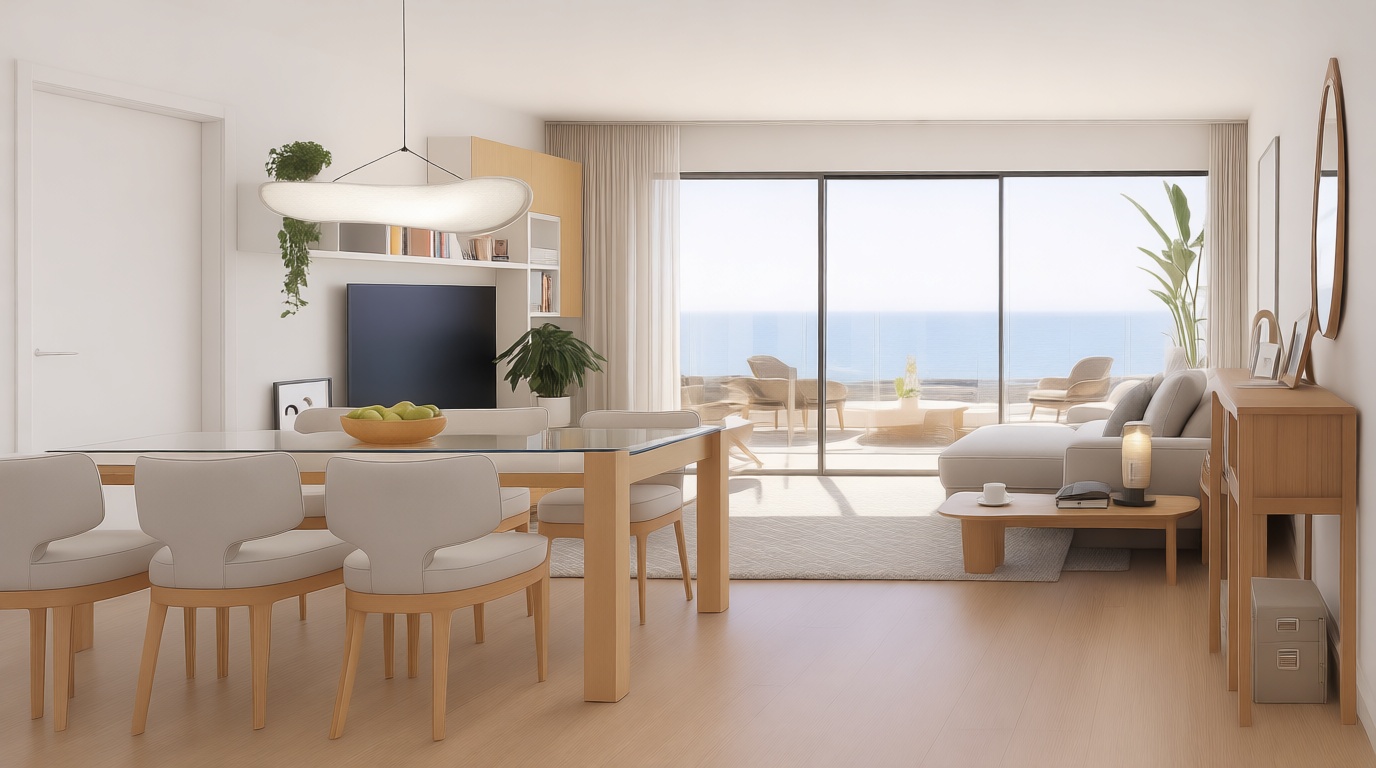 Piso en venta en primera línea de playa en Benicarló — Salón