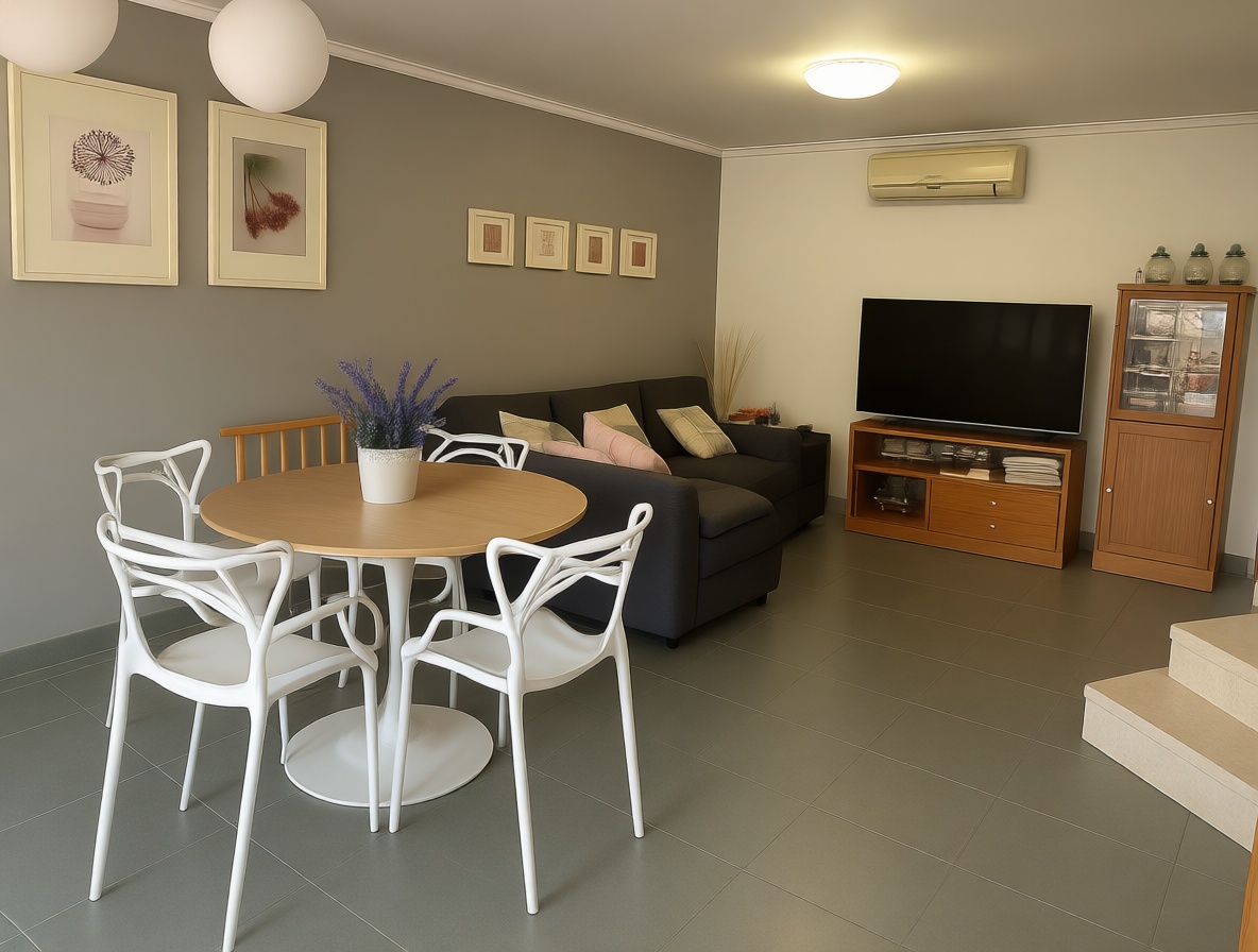 Chalet en venta con acceso directo a la playa en Els Poblets — Salón