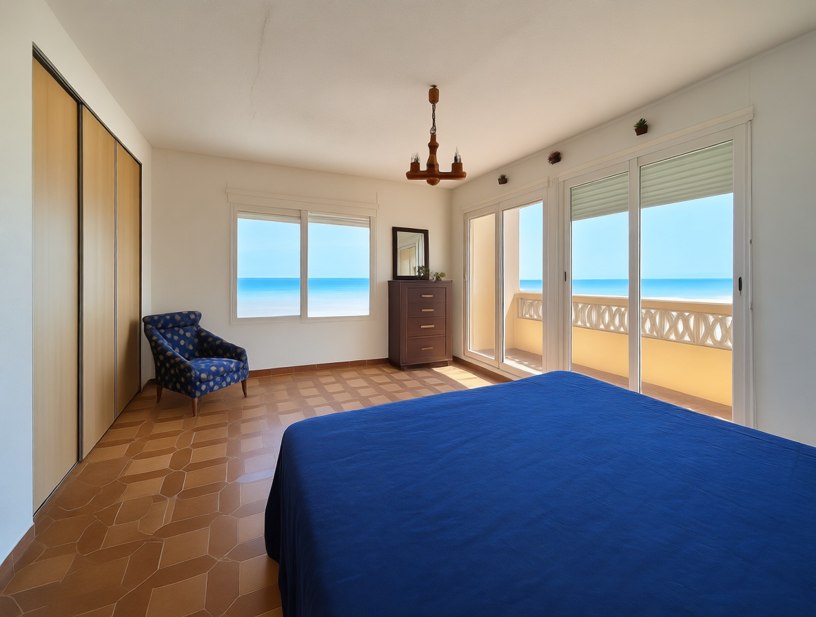 Chalet en venta con acceso directo a la playa en Sueca — Dormitorio
