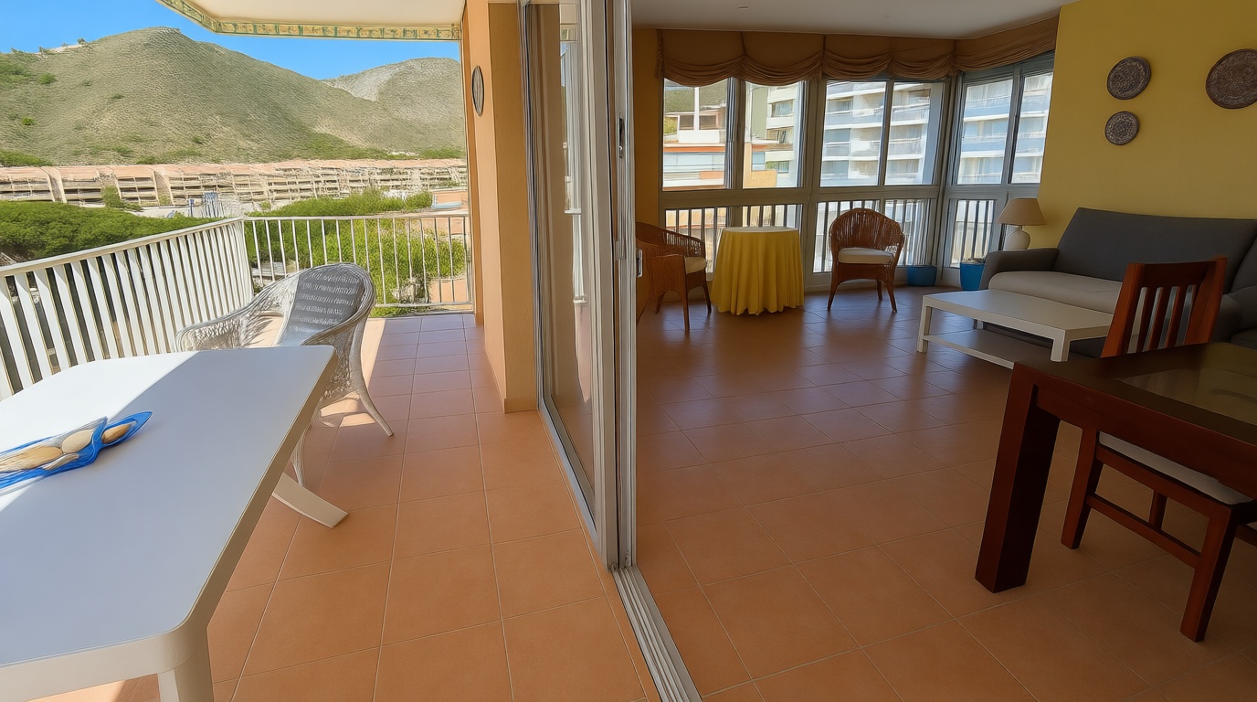 Flat for sale frontline beach in Cullera — Living room