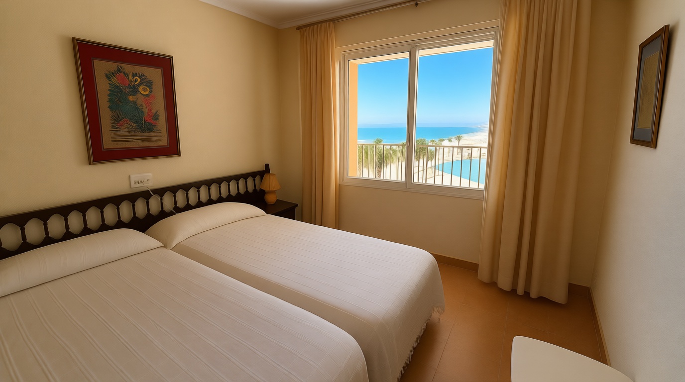 Flat for sale frontline beach in Cullera — Bedroom