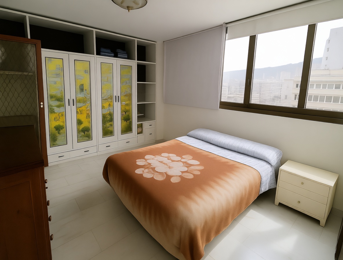 Piso en primera línea de playa en Benidorm — Dormitorio