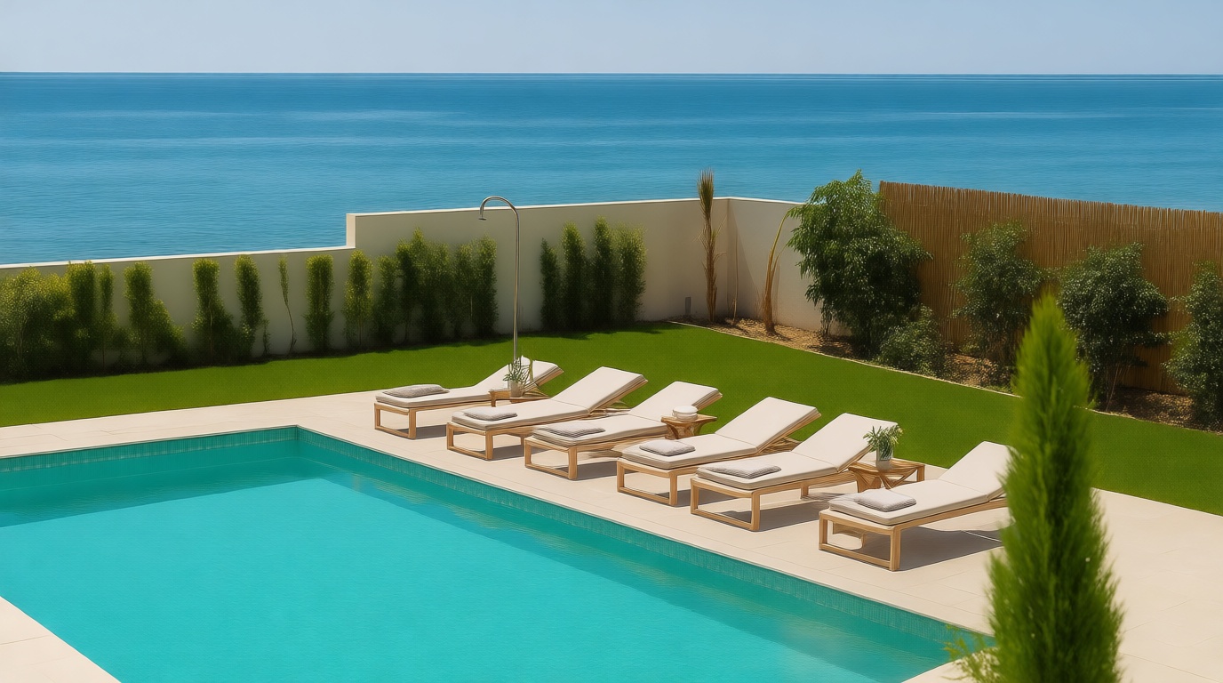 Chalet en venta con acceso directo a la playa en Mijas — Salón