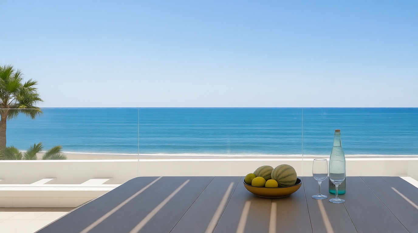 Chalet en venta con acceso directo a la playa en Mijas — Dormitorio