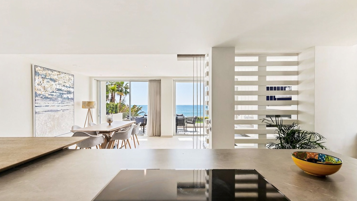 Chalet avec accès direct à la plage à Mijas — Cuisine