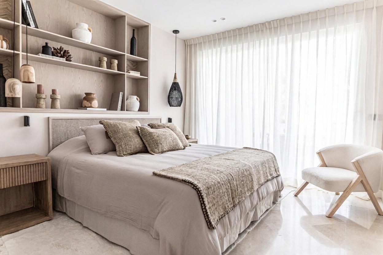 Flat for sale frontline beach in Marbella — Bedroom