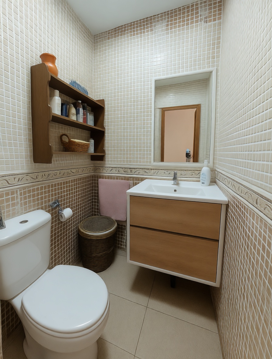 Piso en venta en primera línea de playa en Estepona — Baño
